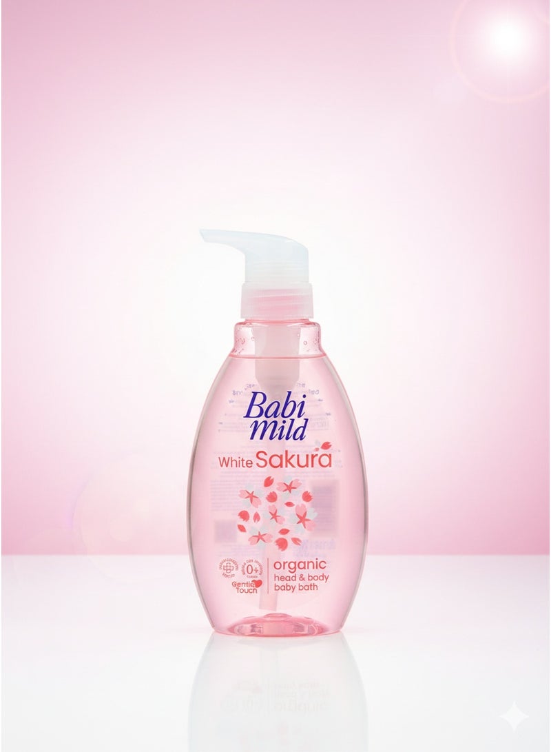 Babi Mild - White Sakura | Head & Body Baby Bath 380ml